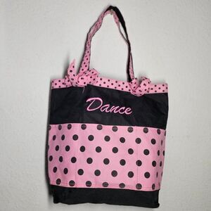 dance ballet polka dot coquette ballerina bag